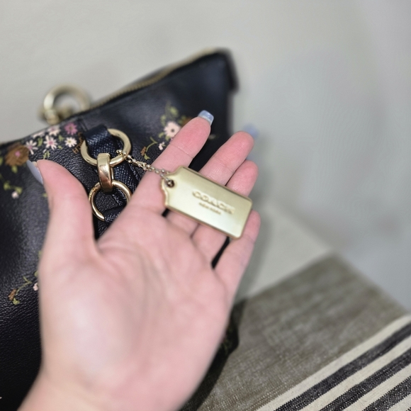 Coach Ava Tote F28965 Floral Bundle Print Midnight - Picture 5 of 15